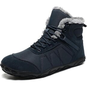 Mens Womens Snow Boots Winter Barefoot Shoes Warm Fur Lined Short Ankle Booties Outdoor Anti-Slip Wide Toe Box Walking Winter Shoes in Kuwait