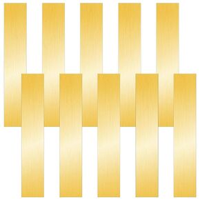 Brass Strip, Brass Sheet Brass Shim Stock Assortment Metal Shims, 6'' Length, 0.002'', 0.004'', 0.006'', 0.008'', 0.012'' and 0.016'' Thickness (6 Pieces, 6 x 3 Inch)