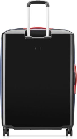 United Colors of Benetton United Hardside Luggage with Spinner Wheels, Black, Checked-Large 27 Inch in Saudi Arabia