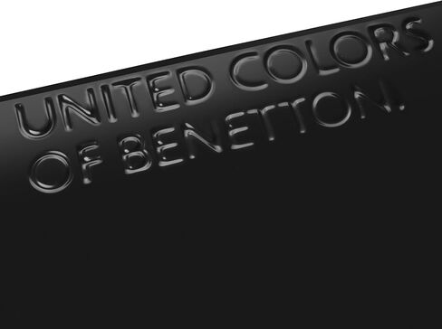 United Colors of Benetton United Hardside Luggage with Spinner Wheels, Black, Checked-Large 27 Inch in Saudi Arabia