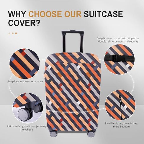 Travel Luggage Cover Suitcase Protector Scratch-Resistant Fit 19-31 Inch Suitcase, Not Included Suitcase (F-S-002, XL(28-29 inch)) in Saudi Arabia