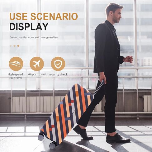 Travel Luggage Cover Suitcase Protector Scratch-Resistant Fit 19-31 Inch Suitcase, Not Included Suitcase (F-S-002, XL(28-29 inch)) in Saudi Arabia