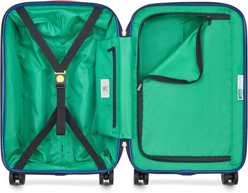 United Colors of Benetton United Hardside Luggage with Spinner Wheels, Black, Checked-Large 27 Inch in Saudi Arabia