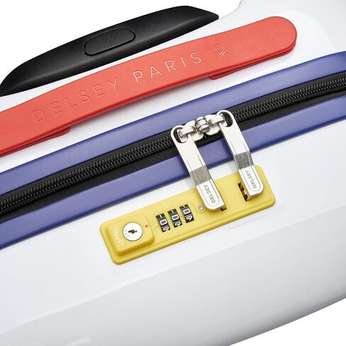 United Colors of Benetton United Hardside Luggage with Spinner Wheels, Black, Checked-Large 27 Inch in Saudi Arabia