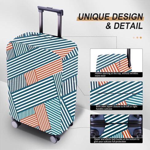 Travel Luggage Cover Suitcase Protector Scratch-Resistant Fit 19-31 Inch Suitcase, Not Included Suitcase (F-S-002, XL(28-29 inch)) in Saudi Arabia