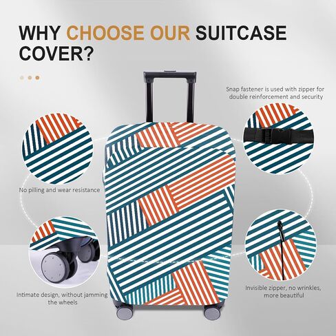 Travel Luggage Cover Suitcase Protector Scratch-Resistant Fit 19-31 Inch Suitcase, Not Included Suitcase (F-S-002, XL(28-29 inch)) in Saudi Arabia