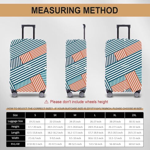 Travel Luggage Cover Suitcase Protector Scratch-Resistant Fit 19-31 Inch Suitcase, Not Included Suitcase (F-S-002, XL(28-29 inch)) in Saudi Arabia