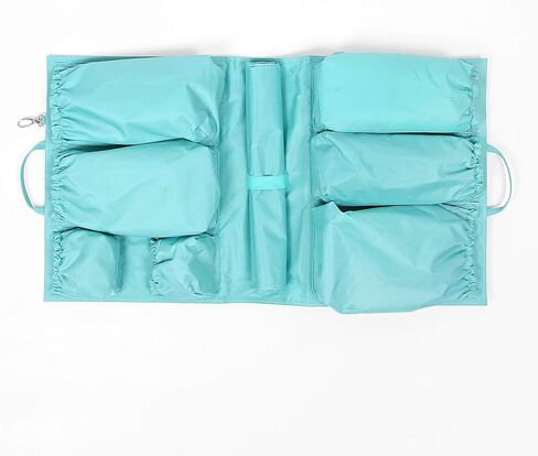 ToteSavvy - منظم حمل أصلي (14 × 10 × 4 بوصات) - 11 جيبًا لحقيبة التغيير، وحقيبة اليد، وحقيبة الظهر - ملحق قابل للإزالة - علبة مقسمة أنيقة للأساسيات (أصلية، رمادي ناعم) in Kuwait