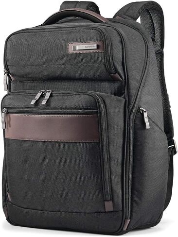Samsonite Kombi Business Backpack, Black/Brown, 17.5 x 12 x 7-Inch in Saudi Arabia