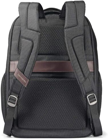 Samsonite Kombi Business Backpack, Black/Brown, 17.5 x 12 x 7-Inch in Saudi Arabia
