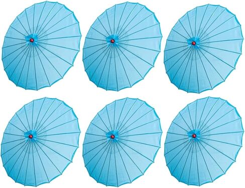 THY COLLECTIBLES Set of 6 Kid's Size 22" Japanese Chinese Umbrella Parasol for Wedding Parties, Photography, Costumes, Cosplay, Decoration and Other Events in Saudi Arabia