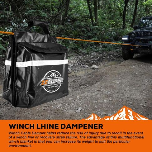 مجموعة ZESUPER للاسترداد على الطرق الوعرة، حزام سحب + أغلال على شكل حرف D + كتلة خطف 8 طن + جهاز استقبال وصلة القيد + قفل وصلة المقطورة + بقاء قابل للطي + مجرفة ترطيب الونش + نافخ الإطارات in Kuwait