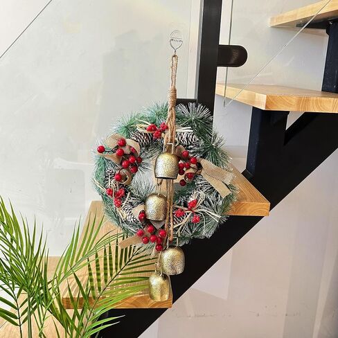 Vintage Rustic Metal Harmony Large Cow Bells Jingle Christmas Tree Decor Decorative Wall Hanging décor Home Decor Gifts Christmas Bells, Gifts for mom in Saudi Arabia