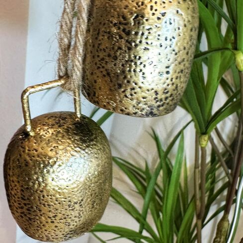 Vintage Rustic Metal Harmony Large Cow Bells Jingle Christmas Tree Decor Decorative Wall Hanging décor Home Decor Gifts Christmas Bells, Gifts for mom in Saudi Arabia