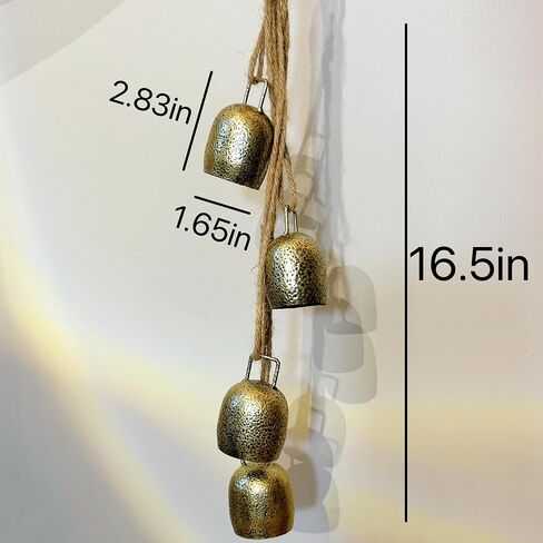 Vintage Rustic Metal Harmony Large Cow Bells Jingle Christmas Tree Decor Decorative Wall Hanging décor Home Decor Gifts Christmas Bells, Gifts for mom in Saudi Arabia