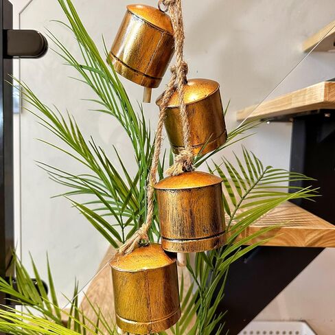 Vintage Rustic Metal Harmony Large Cow Bells Jingle Christmas Tree Decor Decorative Wall Hanging décor Home Decor Gifts Christmas Bells, Gifts for mom in Saudi Arabia
