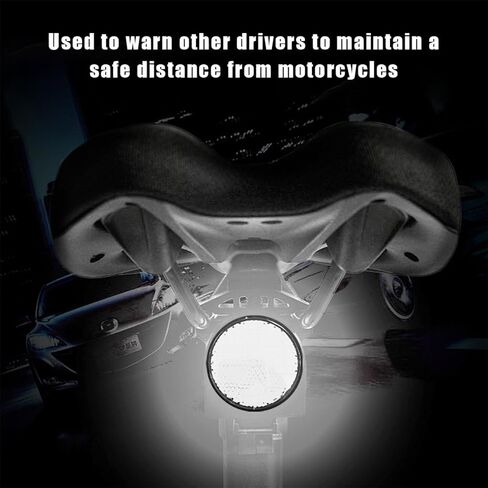 قطعتان من عاكسات الدراجات النارية، عاكس تحذيري دائري بلاستيكي مع مسامير، عاكس أمان للدراجات النارية والدراجات البخارية والدراجات الهوائية، وإكسسوارات الدراجات النارية (برتقالي) in Kuwait