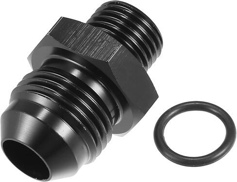 ACROPIX Universal AN6 to AN8 Fuel Rail Adapter Connector Fitting with O Rings Black - Pack of 8 in Saudi Arabia