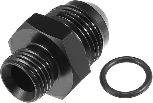 ACROPIX Universal AN6 to AN8 Fuel Rail Adapter Connector Fitting with O Rings Black - Pack of 8 in Saudi Arabia