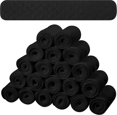 20 Pcs Bra Liners for Sweat 18x3 Inch 3 Layer Washable Rectangle Cotton Under Breasts Pads for Women Absorb Sweating in Saudi Arabia