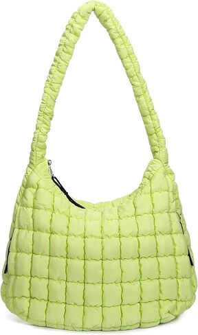 Quilted Tote Bag for Women Large Puffer Carryall Bag Lightweight Puffy Padding Hobo Shoulder Bag Crossbody Ladies Purse in Saudi Arabia