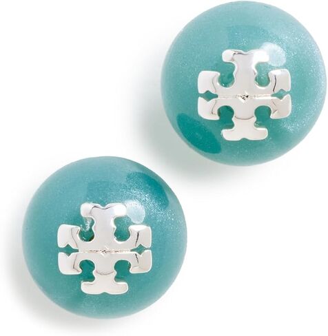 أقراط Tory Burch النسائية ذات الشعار الراتنجي in Kuwait