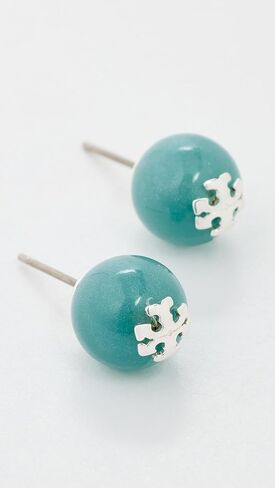 أقراط Tory Burch النسائية ذات الشعار الراتنجي in Kuwait