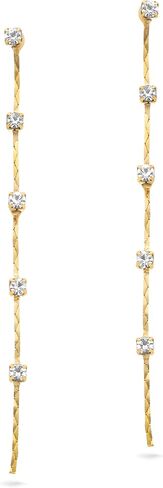 أقراط أذن مطلية بالذهب عيار 18 قيراط من أتينا للنساء | سلسلة L90 in Kuwait