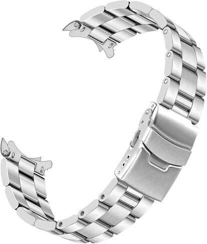 20mm 22mm Stainless Steel Curved End Watch Band Replacement Double FlipLock Buckle Metal Watch Strap Bracelet for Men Women in Saudi Arabia