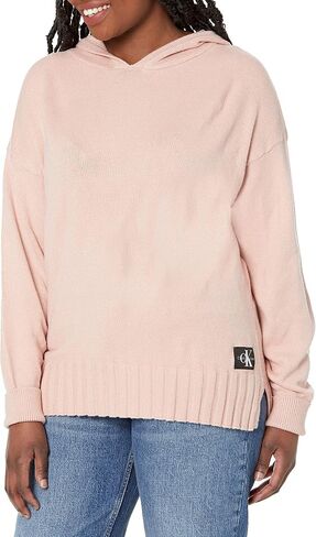 Calvin Klein Jeans Women's Long Puff Sleeve Hooded Sweater in Saudi Arabia