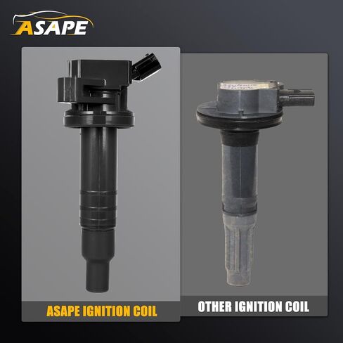 Set of 4 Ignition Coil Pack with 4*Spark Plug Fit for 1999-2008 for Toyota Corolla 2003-2008 for Pontiac Vibe 2003-2008 for Toyota Matrix 1999-2002 for Chevrolet Prizm 1.8L, Replace UF247 in Saudi Arabia