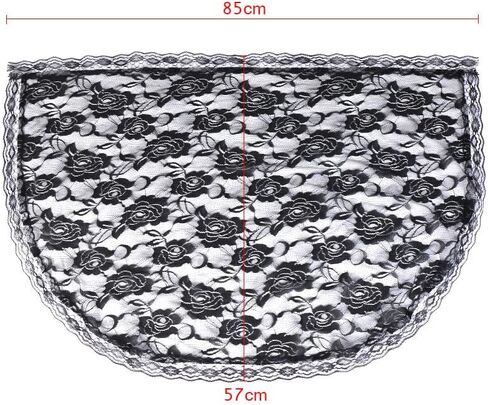 2 قطعة الحجاب الدانتيل مثلث الحجاب مانتيا غطاء الرأس مصلى الحجاب الدانتيل شال اللاتينية وشاح الحجاب الأسود للعروس والنساء in Kuwait