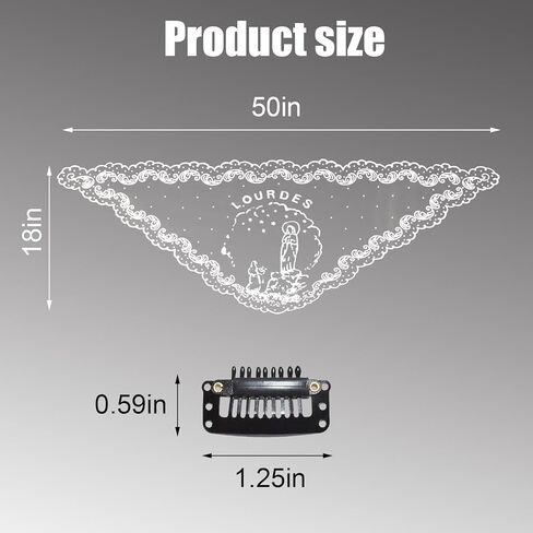 حجاب الكنيسة الكاثوليكية مانتيلا، مانتيلا لنساء الكنيسة، حجاب الكنيسة (أبيض 1) in Kuwait