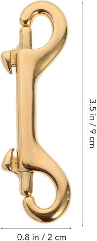 Mikikit مزدوجة نهاية الترباس المفاجئة مزدوجة نهاية الترباس السنانير المفاجئة: 4 قطع النحاس جراد البحر المشبك البيضاوي قطب الزناد كليب السنانير العين الترباس المفاجئة مقاطع معدنية للغوص، مقود الكلب، مفتاح سلسلة الترباس المفاجئة السنانير in Kuwait