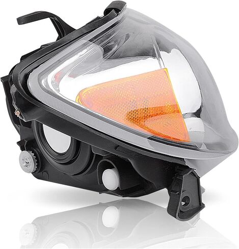 Headlight Assembly for 2002 2003 2004 Toyota Camry Replacement Headlamp Chrome Housing Amber Reflector Clear Lens Lamp Set in Saudi Arabia