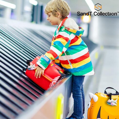 Travel Themed Luggage Tag Travel ID for Suitcases - Set of 2 (Pink) in Kuwait