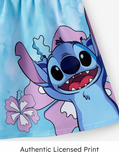 Disney Lilo & Stitch Toddler Girls Dress Sleeveless Flowy Casual Sundress for Birthday Party in Saudi Arabia