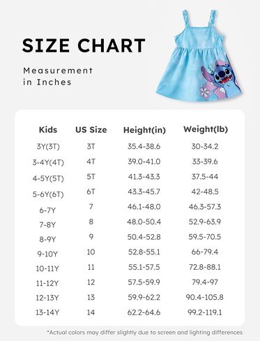 Disney Lilo & Stitch Toddler Girls Dress Sleeveless Flowy Casual Sundress for Birthday Party in Saudi Arabia