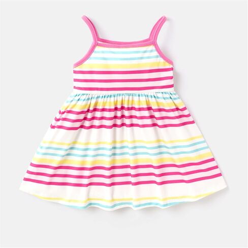 PATPAT Care Bears Girl Strap Dress Girl A Line Sundress Striped Cami Dress for Infant to Toddler in Saudi Arabia