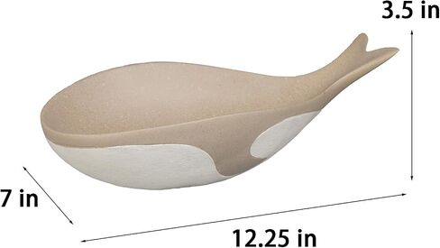Centerpiece Table Decorations Decorative Bowl - Resin Whale Candy Keys Storage Bowl, Modern Style Art Storage Bowl for Living Room Table Decor 12.25 X 7 X 3.5 Inch in Saudi Arabia