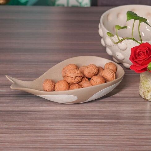 Centerpiece Table Decorations Decorative Bowl - Resin Whale Candy Keys Storage Bowl, Modern Style Art Storage Bowl for Living Room Table Decor 12.25 X 7 X 3.5 Inch in Saudi Arabia