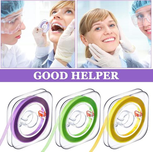 شرائط تلميع الأسنان من أميلوف، مبرد أسنان، 3 لفات 4 مم × 6 متر، ملمع أسنان لصنفرة الأسنان وطحن الأسنان العميقة، أداة تنظيف الأسنان وشريط كاشط للعناية بالفم (خشن، ناعم، متوسط، متعدد الألوان) in Saudi Arabia