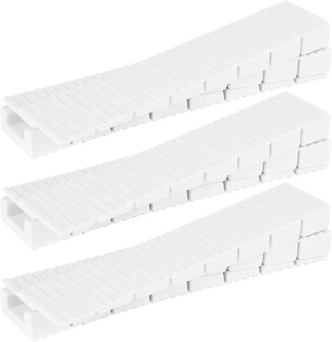 Composite Shims for Indoor/Outdoor Use, 16 Pack Heavy Duty Never Rot Plastic Wedge Shims for Leveling, DIY Furniture Levelers for Home Improvement, Table, Furniture, Doors, Windows, Sheds, Toilet in Saudi Arabia