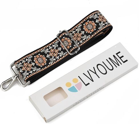 LVYOUME Bag Strap Silver Hardware 2" Wide Replacement Crossbody Straps Adjustable Shoulder Strap Extra Long Bag Strap for Crossbody Handbag in Saudi Arabia