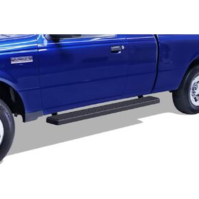 APS Running Boards (Nerf Bars Side Steps Step Bars) Compatible with Ford Ranger Mazda B-Series 1998-2011 Super Cab (Black Powder Coated 5 inches)