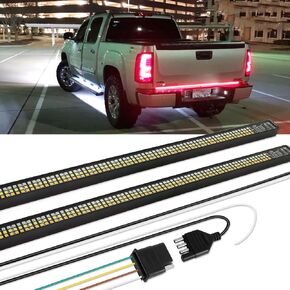Tailgate Light Bar, 60inch Truck Tailgate Light Strip, Triple Row 864 LED Brake Light Strip Compatible with GMC Sierra Chevrolet Silverado Ford F150 F250 Dodge Ram 1500 Toyota Tacoma Tundra