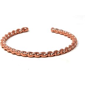 Cowboy Rope Style - Natural Solid Copper Bracelet Hand Forged in the United States - Unique Style for your Country Western Fashion