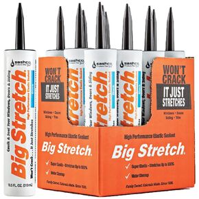 Sashco 10004 Big Stretch Caulk Black 10.5-ounce