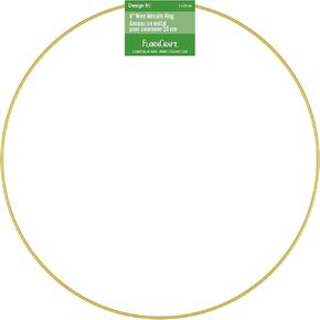 FloraCraft Wire Wreath Ring 30 Inch Gold