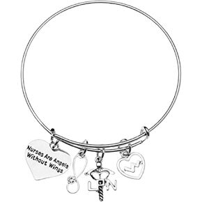 Infinity Collection - LPN Charm Bracelet - LPN Bangle Nursing Appreciation Gift for RN LPN Graduation Licensed Nurse